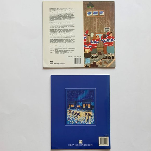 Vintage Kid's Hockey Books: The Hockey Sweater ('79) & The Moccasin Goalie ('96) - Picture 2 of 13